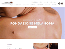 Tablet Screenshot of fondazionemelanoma.org